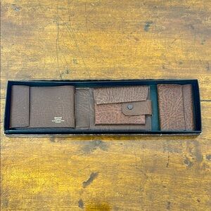 Vintage Leather Wallet and Key Holder Money Cash Cards Pocket Mens Canada NWOT